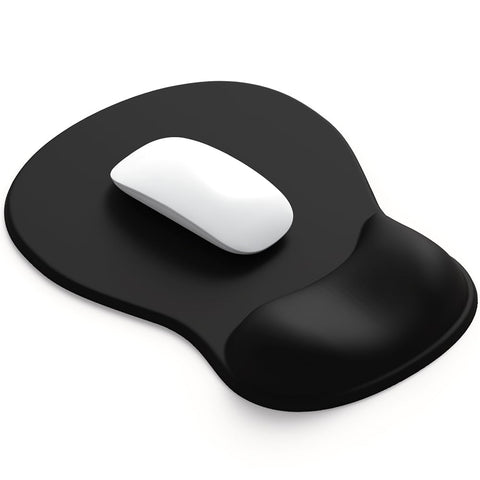 ErgoComfort Gel Wrist Rest Mouse Pad-Ergonomic Office Mousepad with Wrist Support-Non-Slip, Design Desk Accessories Mat for Home&Game Decor (01Black)