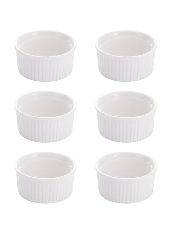 Dove 6-Piece Mini Sauce Dish White 6x3inch