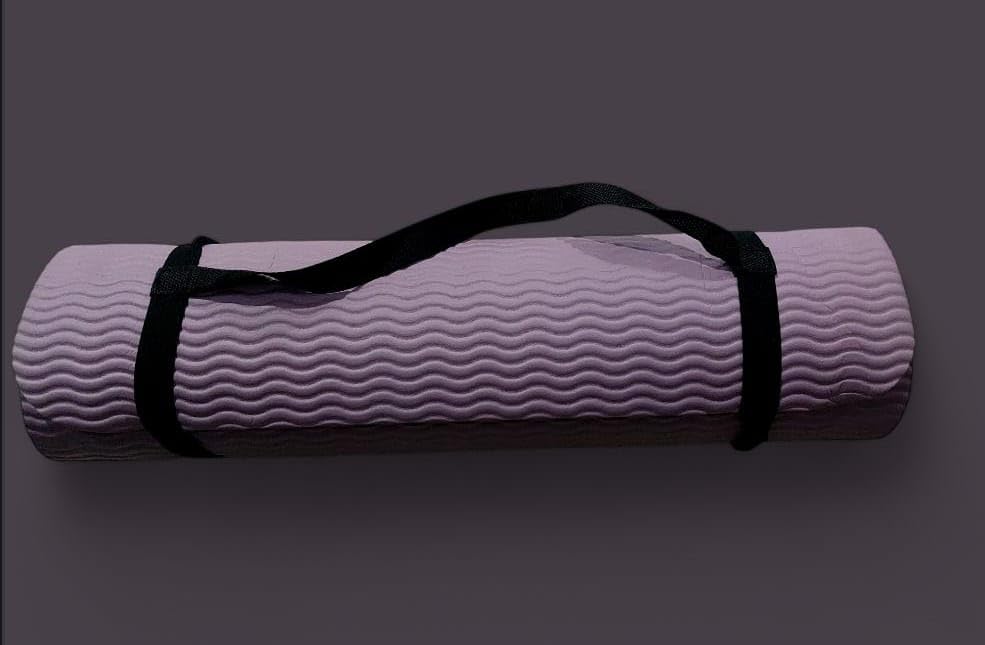 Yoga Mat 10ml Color (Light Cashmere) Eco Friendly Material Rubber TPE Non-Slip Non Toxic No Harmful Chemicals Used For Exercise And Easy Carrying With Bag And Bracelet
