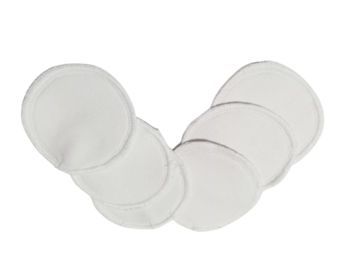 Breast Pads Breastfeeding Pillow Breastfeeding Pad 6 Pieces (3 Layers) Natural Cotton No Synthetic Perfect Milk Leak Protection - Healthy Cotton, Discreet and Comfortable Design.