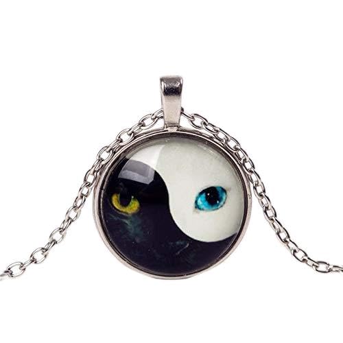 Neckalce Eye Yin and Eye Yang Glow In The Dark Nightlight - Glass