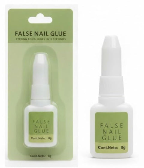 Nail Glue press on nail glue with brush for nail tips Strong Adhesive for Acrylic Nails Brush on nail tips Extension Glue Long-Lasting Quick-Drying Glue-8gm-Green cover