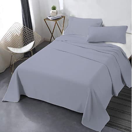 Tigers Trade Lines - Twin Bed 120cm - 3 Piece Sheet Set - Hotel & Home - Twin Bed - Bed Sheet Set - Grey