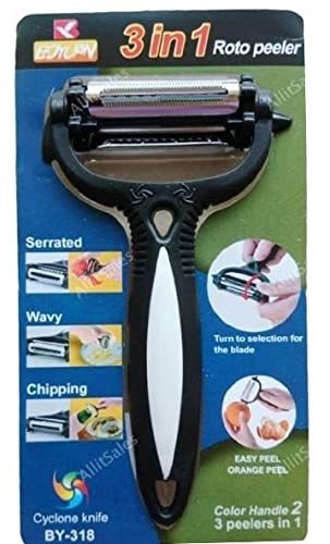 one year warranty_Cyclone Knife 3 in 1 Roto Peeler