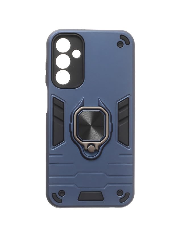 Plastic Back Cover With Holder For Samsung Galaxy A15, Navy new-9-37328785