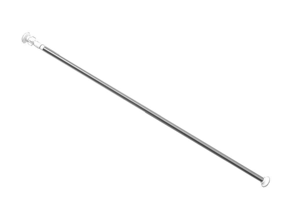 Stainless steel extendable shower curtain rod - 110-200cm