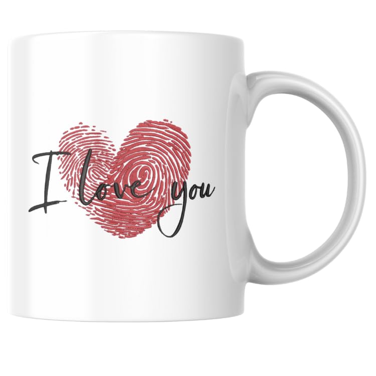 VoY Valentine Printed Ceramic Mug – Romantic Coffee Cup, Perfect Gift for Couples, Home & Office-FV2141PG