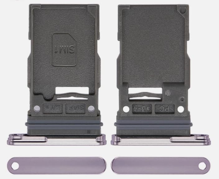 SIM Card Tray Replacement Line Bit Compatible with Samsung S23 or S23 Plus & S23 Ultra 5G Generic SIM Card Tray for Samsung S23 S23PLUS S23 Ultra 5G Generic Replacement (S23/23+5G-Purple)