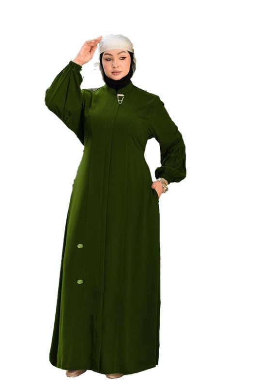 Abaya Without Veil Raw Crepe Sizes From XL To XXXXL Wear From 90K To 140K For Women GAMAL SONS FOR ABAYA GS-384-33703-Parent