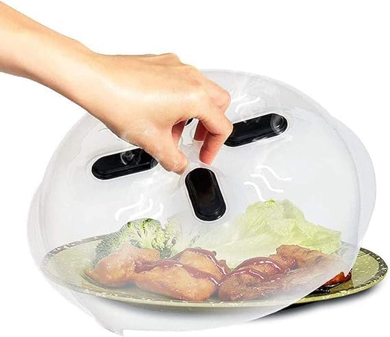 Microwave Plate Cover with Magnetic, Water Vapor Absorption, BPA Free, Dishwasher Safe
