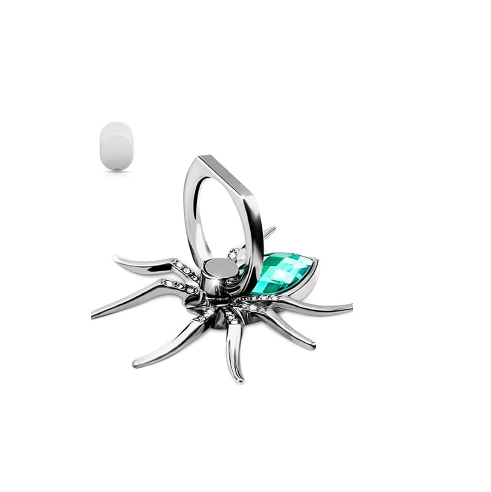 fashion mania Spider phone ring stand, Animal phone Ring Finger Grip Rhinodrill phone stand for all smartphones (purple) (green)