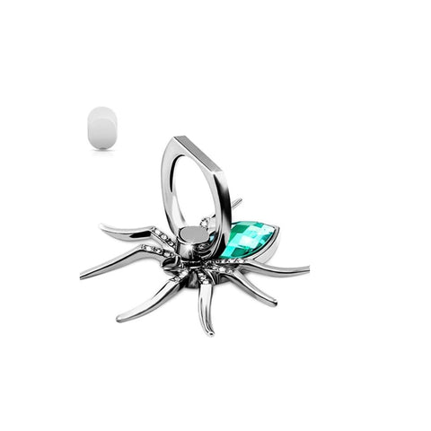 fashion mania Spider phone ring stand, Animal phone Ring Finger Grip Rhinodrill phone stand for all smartphones (purple) (green)