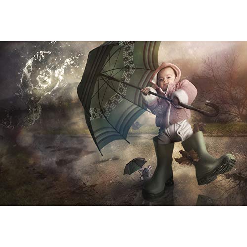 CanvasJet Creative edit Art Shelter From The Storm Wall Canvas Print By Christophe Kiciak