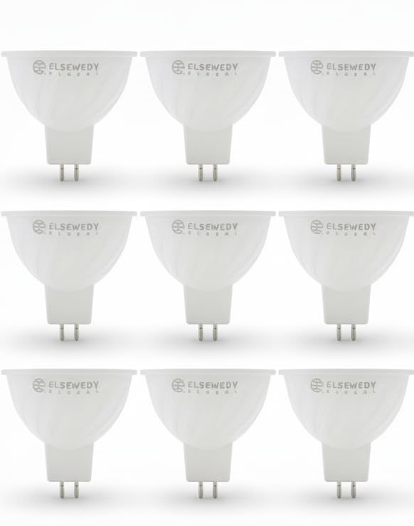 Pack of 9 Premium LED Spot MR16 GU5.3 Fork Base | 5W Bulb | 5 Years Warranty | | Warm Light 3000K | Replaces 50W Halogen | OSRAM Chip | 450 Lumen | A+ Energy | 25,000 Hours | for Home, Office, Club