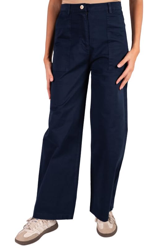 Women's Wide Leg Chino Pants