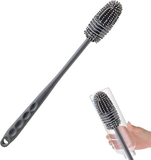 Silicone Bottle and Cup Cleaning Brush, BPA Free Long Handle for Baby Bottles (1)