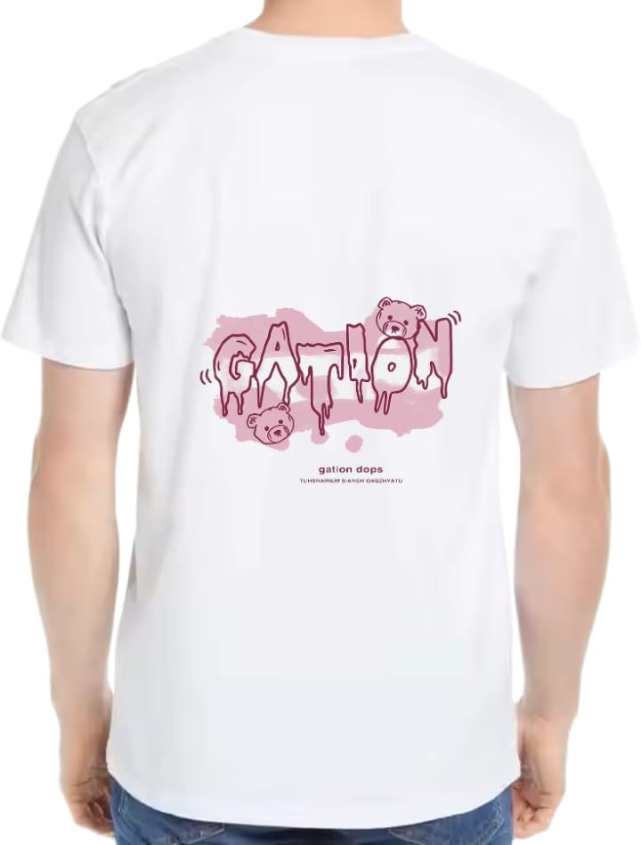 Gation Dops T-shirt back White