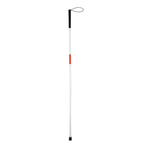 124cm / 48.8in Reflective Stick, Foldable Walking Stick, Anti-Shock Wrist Strap Guide Walking Stick Anti-Shock Portable for Blind People