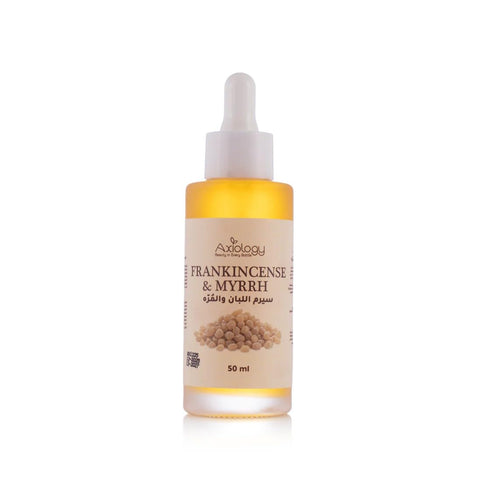 Axiology Frankincense & Myrrh Facial Serum, Nourishing & Rejuvenating, for All Skin Types, 50ml