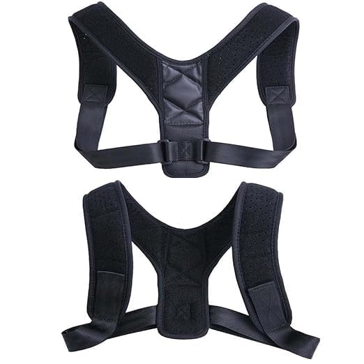Back Brace Posture Corrector for Men & Women, Adjustable Shoulder Straps, Breathable Compression Vest for Posture Support & Pain Relief Comfortable and Adjustable Back (Medium)