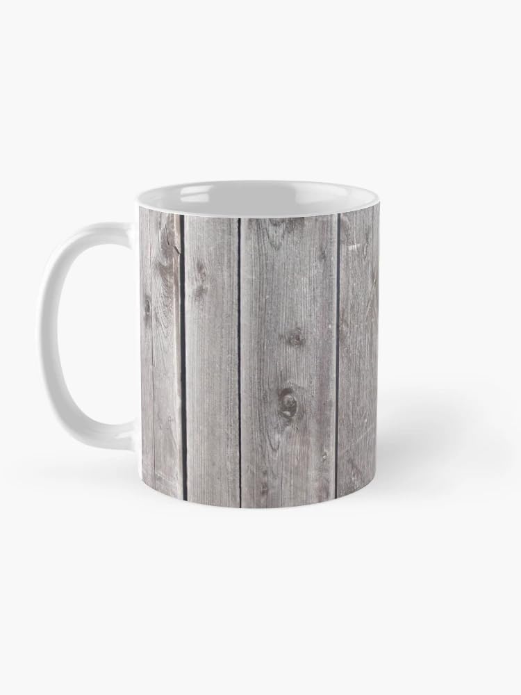1980s distressed country farmhouse primitive grey barn wood Coffee Mug