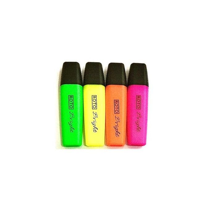 Roto Highlighter Bright Set of 4 Pens