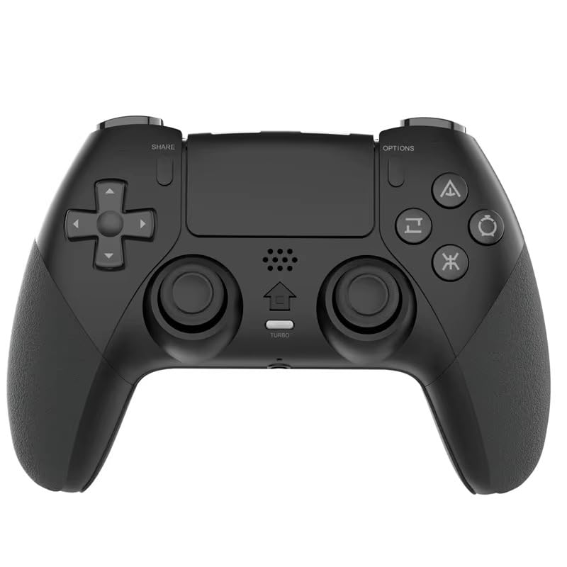 COUGAR-EGY T28 Wireless Controller for PS4, White and Black, with Turbo Function and Vibration, Compatible with Steam, Desktop PC, Notebook and PS4 (BLACK).