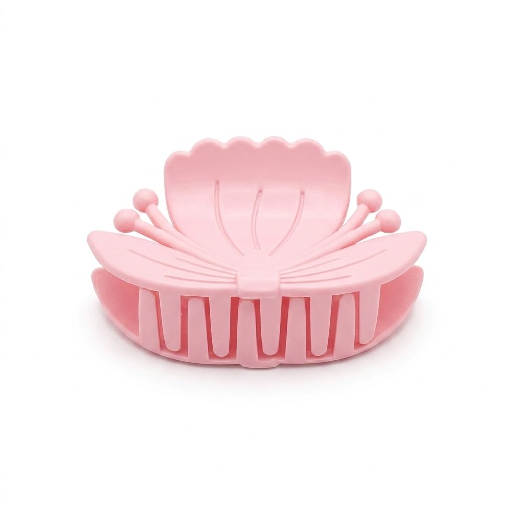 Catch Up Flower Hair Claw Clip for Women & Girls – Elegant Rose Shape Hair Clip, Strong Hold Non-Slip Design, Lightweight Stylish Hair Accessory for Daily Use, Parties & Casual Styling