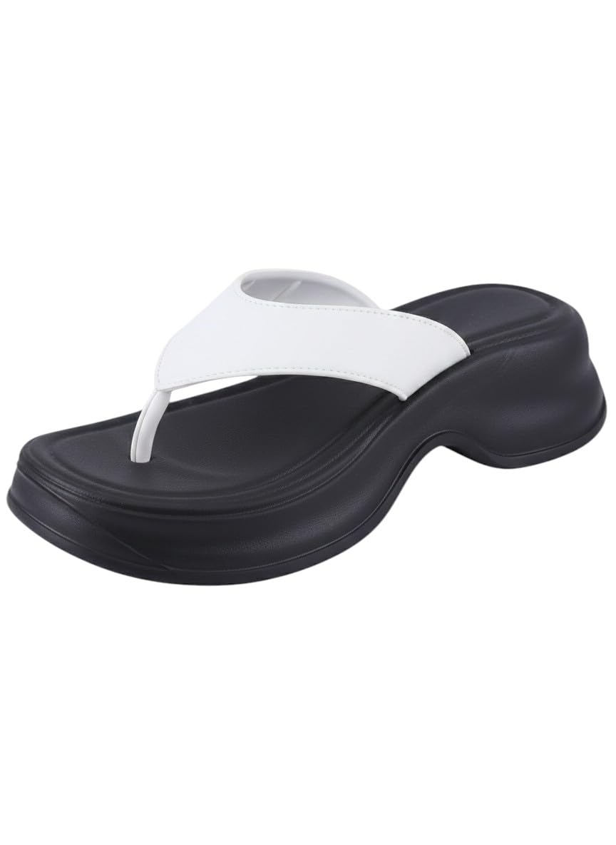 Romba Women's Comfort Foam Heel Slippers – Elegant and High Design with Soft Material for Daily and Home Use