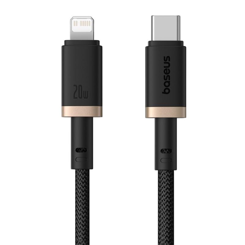 Baseus 20W PD Fast Charging USB-C to Lightning Cable, 1M Durable Power & Data Cord (480Mbps) for Apple iPhone 14 Pro Max, 13, 12, 11, XS, XR, X, 8 Plus, 7, 6s and for iPad – Super Flash Series (Red)