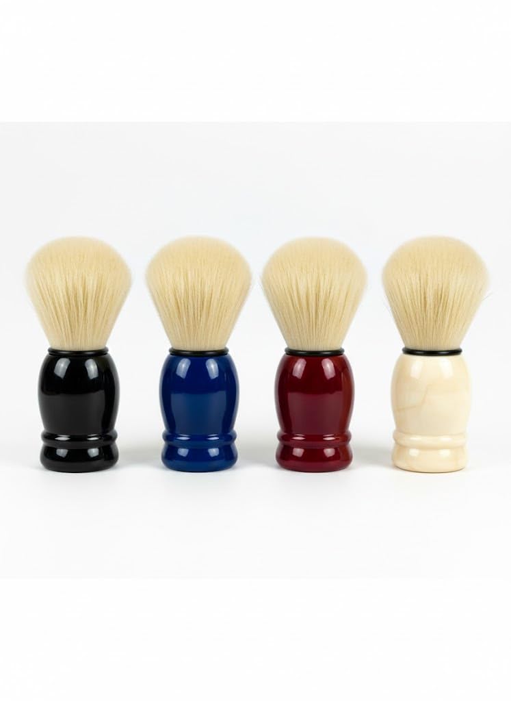 Shaving Brush, Soft Natural Bristles, Multiple Colors Ergonomically Designed and Balanced Perfect for Daily Use and Long Lasting with Proper Care.