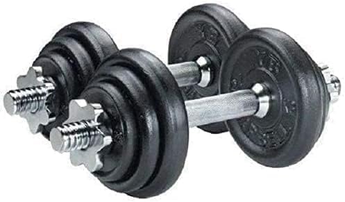 CITY STAR Dumbbell Set 15kg Fitness Dumbbell Set with Connecting Bar Exercise will meet the needs of upper and lower body exercises,
