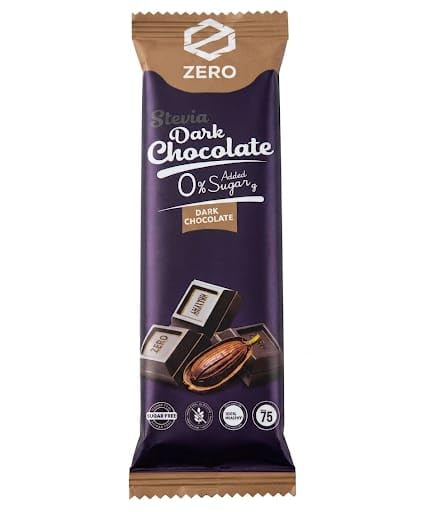 Zero Stevia Dark Chocolate 75% 45g