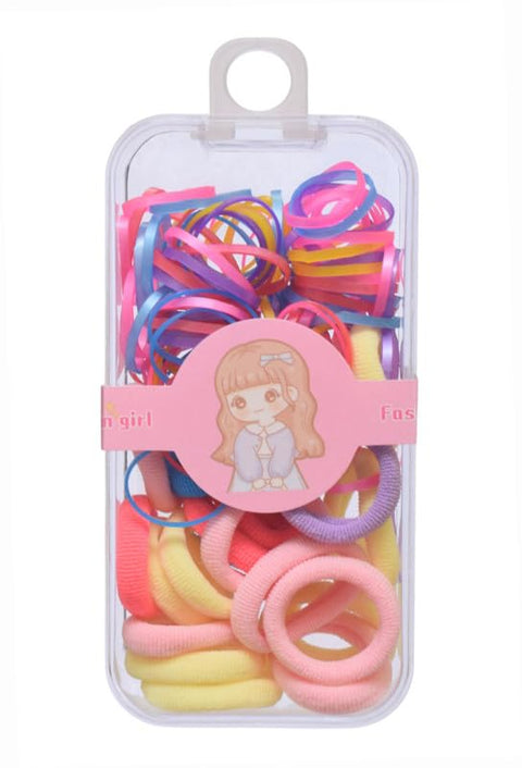 Daphne Pack Of Hair Tie For Girls - Multicolor - 2589