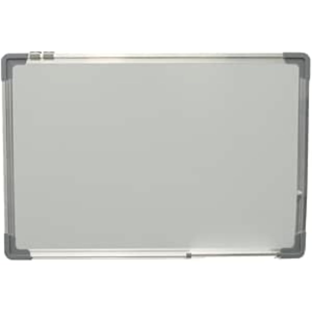 Magnetic Wall Mounted Dry Erase White Board Included Aluminum Frame Designed With Practical Design And Board Marker For Students 20x30cm - White
