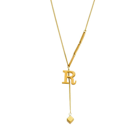 Women's chain-elegant stainless steel chain with custom lettering design, gives a great combination of elegance and durability, ideal for confident women and girls with good taste (option 5)