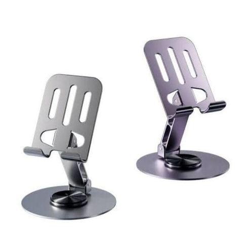 stand Foldable Angle and Height Adjustable Portable Desktop Stands for Mobile - White