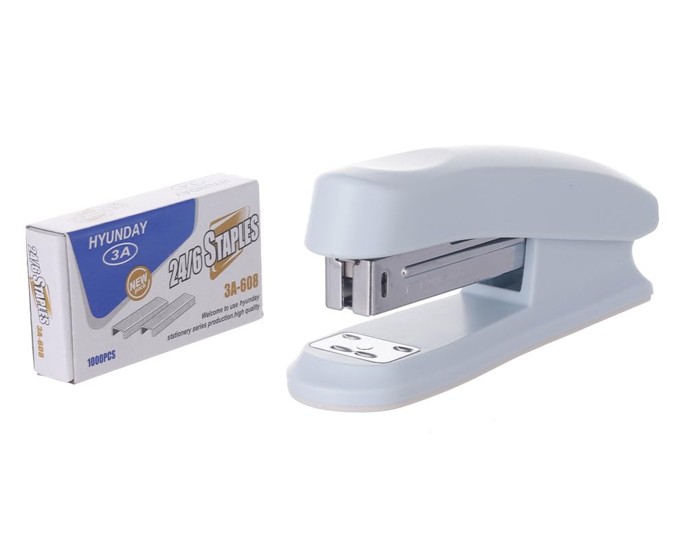 3A 24/6 Stapler With Box Of 1000 Staples - Light Blue 2816