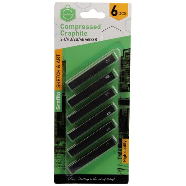 Keep Smiling TB-201445_HS-23 Set Of 6 Pieces Of Graphit Pencil With Different Shades With Durable Material, Suitable For School And Home