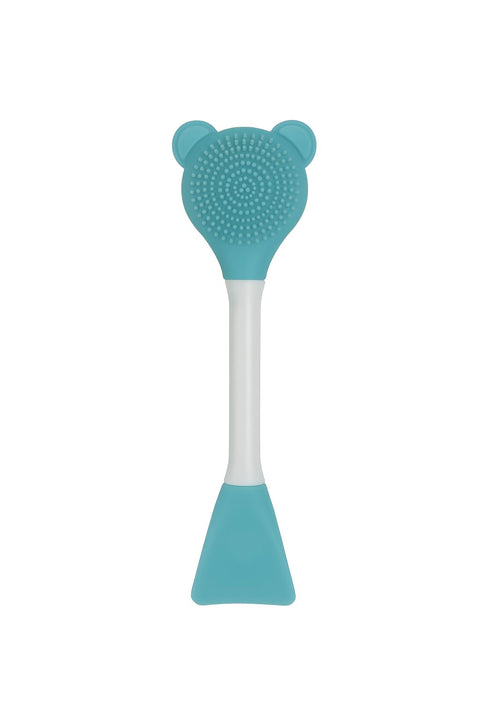 Silicone Face Mask Brush – Soft Facial Mask Applicator & Gentle Exfoliating Tool – Face & Lip Cleansing Brush for Clay, Cream, and Gel Masks – Reusable Skincare Applicator (Turquoise)