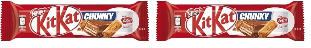 KitKat Chunky Lotus Chocolate Bar, 41.5g (Pack of 2)