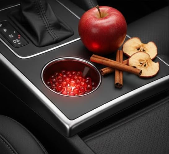 Car Air Freshener with Aroma Beads, Cup Holder Fragrance Diffuser for Vehicle Interior (50g)