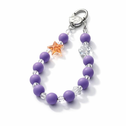 Beaded Phone Accessory - Vibrant pastel-colored beads strung into a wrist strap with attached keyring, perfect for secure phone grip and fashion-forward look.
