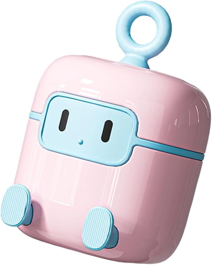 Portable Lint Remover, Washable Sticky Roller, Pet Hair Remover for Clothes, Furniture, Cars, Cartoon Robot Design