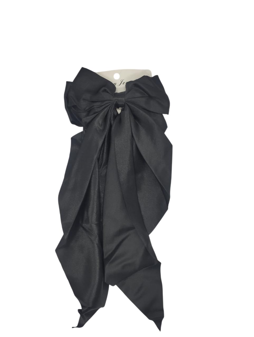 Stylish Multicolor Large Bow Hair Bow – Fixed Hair Clip for Girls – Soft Design with High Quality Material – for Daily Use and Occasions – Strong Hold Without Pulling or Damage to Hair. (Black)