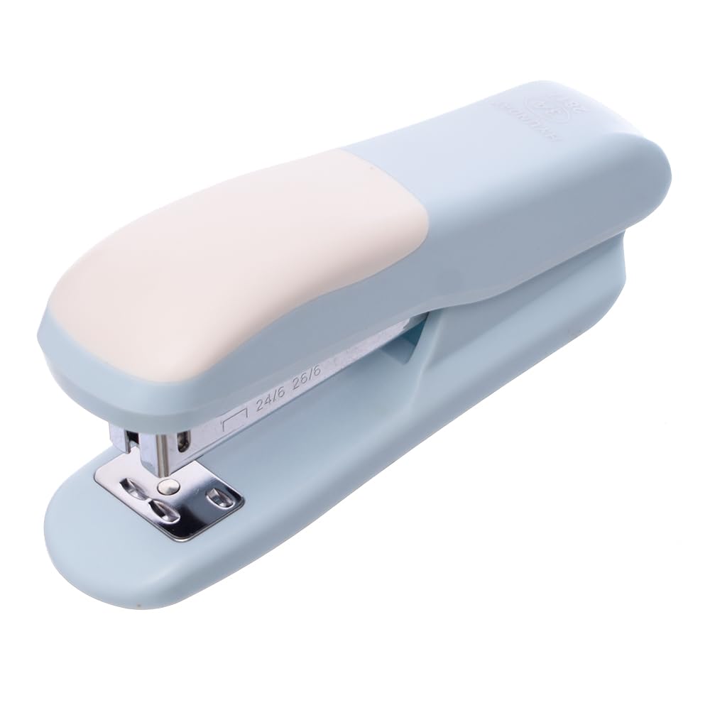 3M Littmann 3A Hyundai 2817 High Capacity 25 Sheets 24/6-26/6 Stapler With Multi-Position Clinch (Permanent, Temporary) For Office, School, Student - Baby Blue White