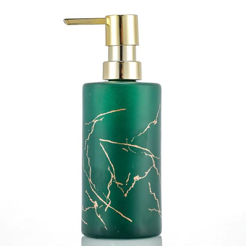 Crystal Glass Liquid Soap Dispenser for Bathroom, Washbasin, Hand Wash Dispenser, Bathroom Accessories (Shape 9)