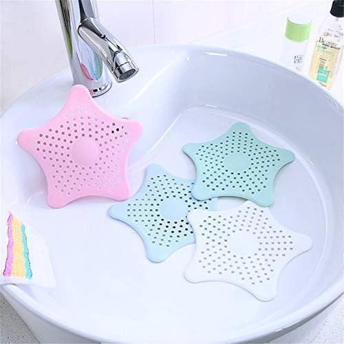 3 Pack Star Shape Silicone Kitchen Sink Filter, Anti-clogging Strainer Collects Food Residues and Impurities, Keeps Sink Clean, Easy to Clean and Reuse.