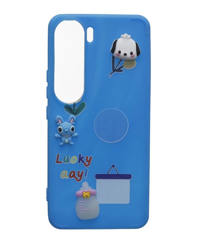 Grace Plastic Back Cover For Vivo V40 Lite, Blue 37330045