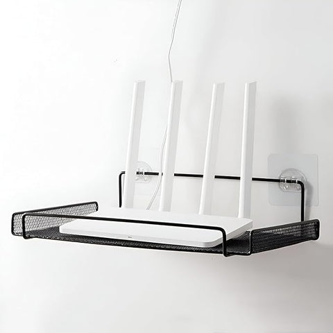 Cable Box Holder, Space Saving Wall Shelf for WiFi Routers or Decoders, Punch-Free Installation, Multicolor Options, 22 x 22 cm